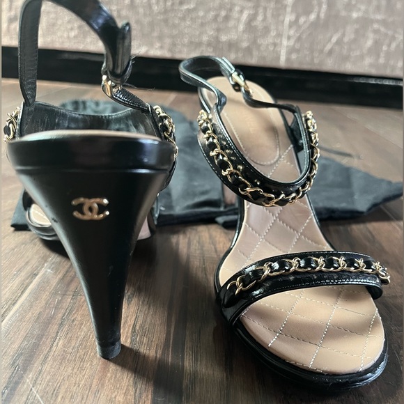 Chanel Strappy Chain Sandals - Picture 9 of 9